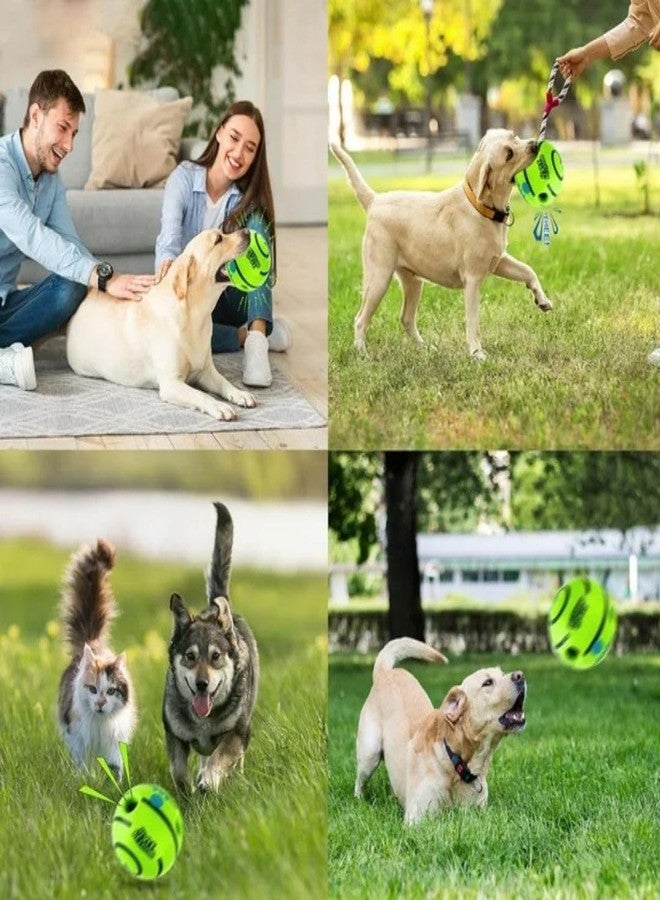 PET FUN كرة الكلاب التفاعلية الصريرية من بيت فن | لعبة ممتعة وصوتية للأطفال والكلاب | كرة مضغ متينة وغير سامة مصنوعة من مادة PVC للتدريب - Image 4